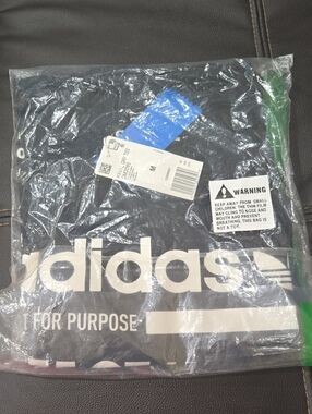 adidas Black Graphic Print Cotton Tee
